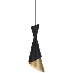   ITALUX PND-85949-1-BK-GD MALIA Modern Függesztett Lámpa Fekete, Arany E27 IP20