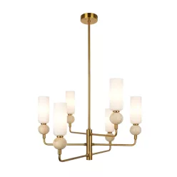 Italux Santos PND-95331-6-BRSS Plafonlámpa 6x40W/G9 IP20