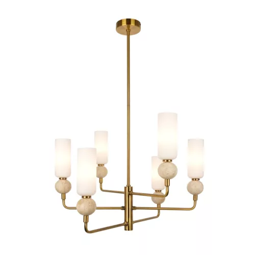 Italux Santos PND-95331-6-BRSS Plafonlámpa 6x40W/G9 IP20