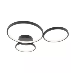   Italux Maver SPL-20452-3-BK Süllyesztett mennyezeti lámpa 3x40W/LED 3000K|4000K|6000K 2100lm IP20