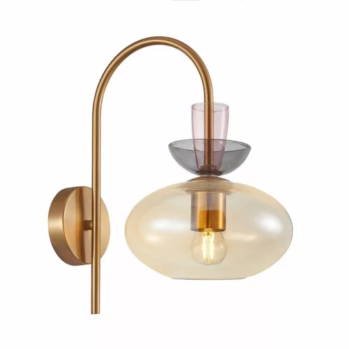 Italux Fanda WL-31882-1-GD-AMB Fali lámpa 1x40W/E27 IP20