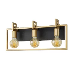 Italux PRIMERO WL-44003-3-BK-GD Fali lámpa 3x60W/E27 IP20