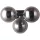 Italux MARBELIO WL-6161-3 CH+SM Fali lámpa 3x28W/G9 IP20