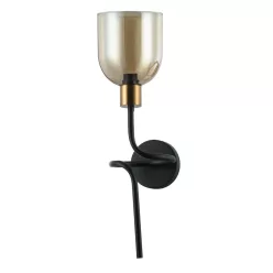 Italux SERVIO WL-66892-1A-BK-AMB Fali lámpa 1x40W/E14 IP20