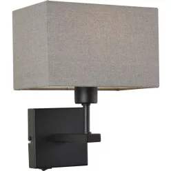 Italux NORTE WL-1122-1-A-BM-RC-GR Fali lámpa 1x60W/E27 IP20