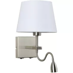   Italux NORTE WL-1122-2-BL-SN-RO-WH Fali lámpa 2x60W, 3W/E27, LED 3000K 350LM IP20