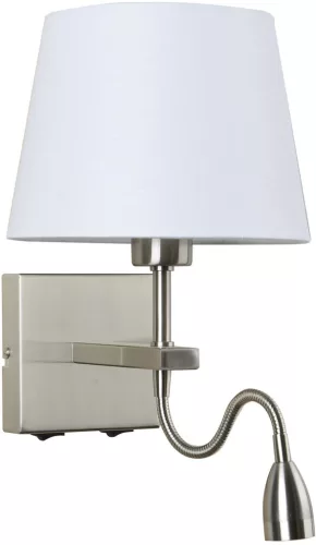 Italux NORTE WL-1122-2-BL-SN-RO-WH Fali lámpa 2x60W, 3W/E27, LED 3000K 350LM IP20