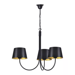 KAJA K-4335 SASTO Fekete Színű Csillár 3xE27 15W IP20