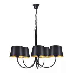KAJA K-4336 SASTO Fekete Színű Csillár 5xE27 15W IP20