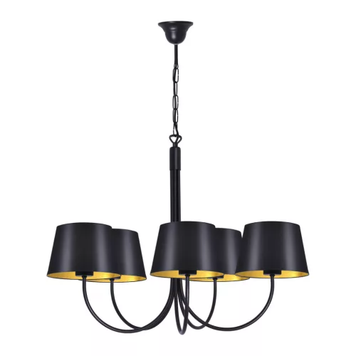 KAJA K-4336 SASTO Fekete Színű Csillár 5xE27 15W IP20