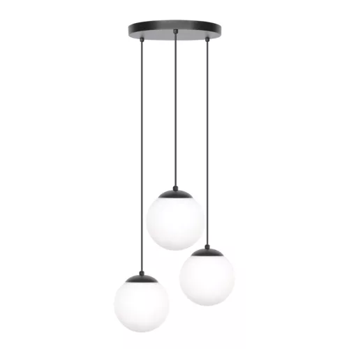 KAJA K-4746 CAMINA Fekete Színű Függeszték 3xE27 15W IP20