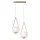 KAJA K-4776 NEVE GOLD Sárgaréz Színű Függeszték 2xE14 10W IP20