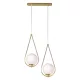 KAJA K-4776 NEVE GOLD Sárgaréz Színű Függeszték 2xE14 10W IP20