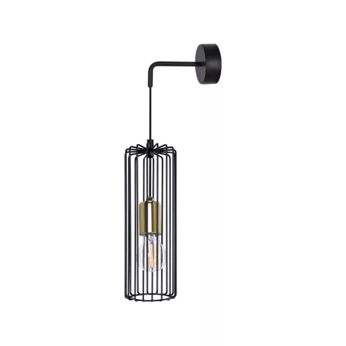 KAJA K-4939 GABIA Fekete Színű Fali Lámpa 1xE27 15W IP20