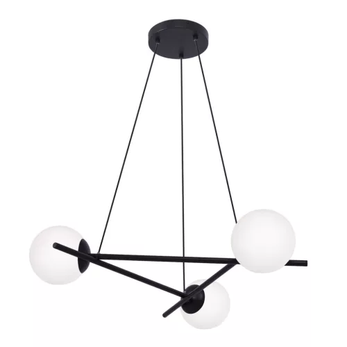 KAJA K-4966 ARTON Fekete Színű Függeszték 3xE27 15W IP20
