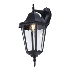   KAJA K-5006A DOWN CZARNY LOZANA Fekete Színű Fali Lámpa 1xE27 15W IP44