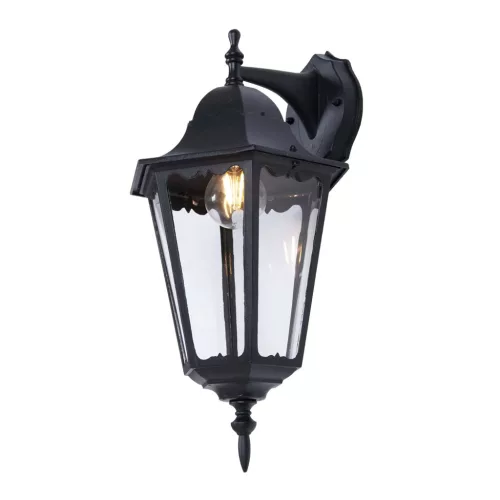 KAJA K-5006A DOWN CZARNY LOZANA Fekete Színű Fali Lámpa 1xE27 15W IP44