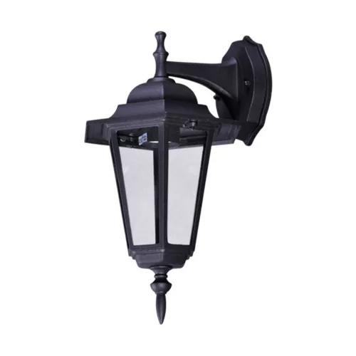 KAJA K-5009A DOWN CZARNY STANDARD Fekete Színű Fali Lámpa 1xE27 15W IP44