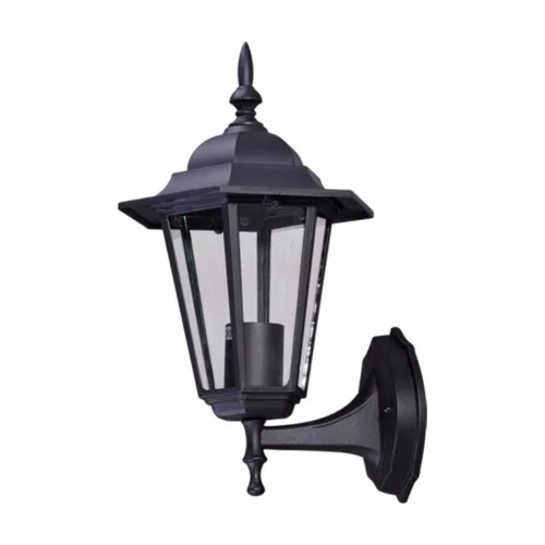 KAJA K-5009A UP CZARNY STANDARD Fekete Színű Fali Lámpa 1xE27 15W IP44