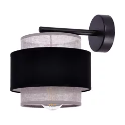 KAJA K-5174 ETELA Fekete Színű Fali Lámpa 1xE27 15W IP20