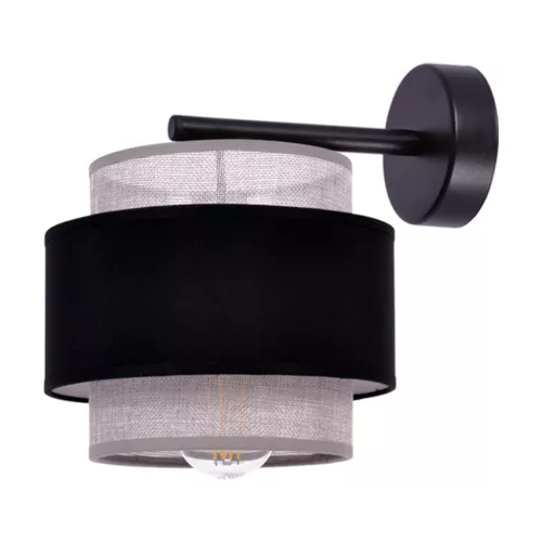 KAJA K-5174 ETELA Fekete Színű Fali Lámpa 1xE27 15W IP20