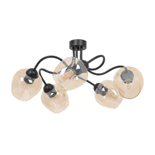 KAJA K-5191 DIUNA Sárga Színű Mennyezeti Lámpa 5xE27 15W IP20