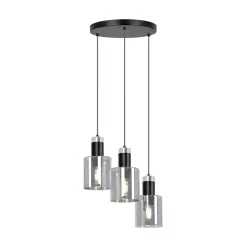 KAJA K-5252 BRUS Fekete Színű Függeszték 3xE27 15W IP20