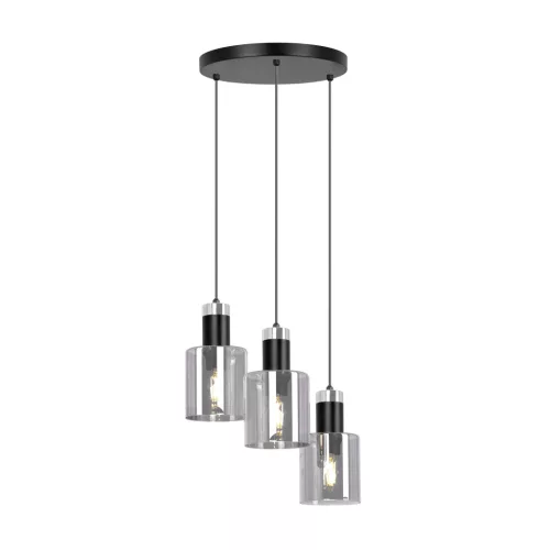 KAJA K-5252 BRUS Fekete Színű Függeszték 3xE27 15W IP20