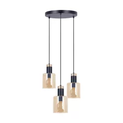 KAJA K-5257 ALTO Fekete Színű Függeszték 3xE27 15W IP20