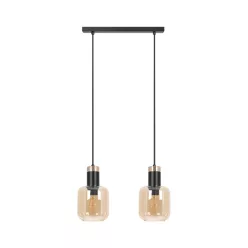 KAJA K-5266 DOKA Fekete Színű Függeszték 2xE27 15W IP20