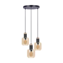 KAJA K-5267 DOKA Fekete Színű Függeszték 3xE27 15W IP20