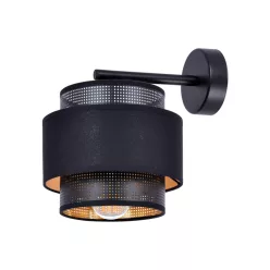 KAJA K-5284 AMOS Fekete Színű Fali Lámpa 1xE27 15W IP20