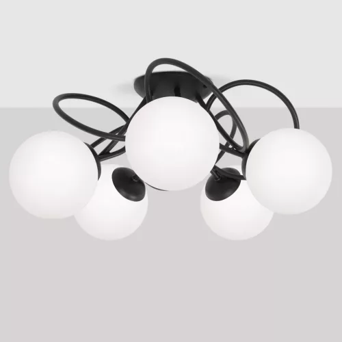 KAJA K-5351 NELA Fekete Színű Mennyezeti Lámpa 5xE14 10W IP20