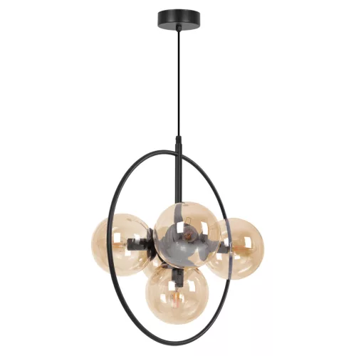 KAJA K-5369 PIRO Fekete Színű Függeszték 5xE14 10W IP20