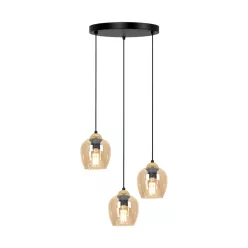 KAJA K-5606 TULA Fekete Színű Függeszték 3xE27 15W IP20