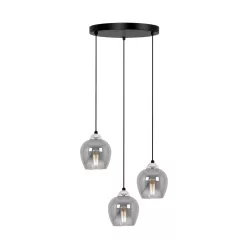 KAJA K-5611 NIRA Fekete Színű Függeszték 3xE27 15W IP20