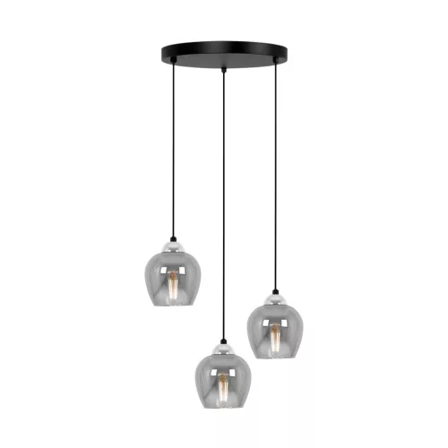 KAJA K-5611 NIRA Fekete Színű Függeszték 3xE27 15W IP20