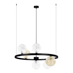   KAJA K-5697 SATURNO Sárga Színű Függeszték 6xG9 10W IP20