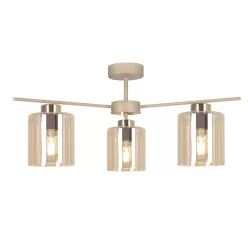   KAJA K-5811 VANES Bézs Színű Mennyezeti Lámpa 3xE27 15W IP20
