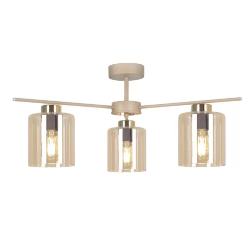 KAJA K-5811 VANES Bézs Színű Mennyezeti Lámpa 3xE27 15W IP20