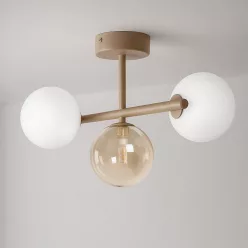   KAJA K-5845 LEMO Bézs Színű Mennyezeti Lámpa 3xG9 10W IP20