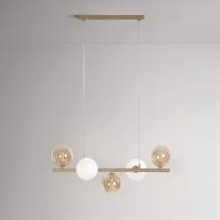 KAJA K-5846 LEMO Bézs Színű Függeszték 5xG9 10W IP20