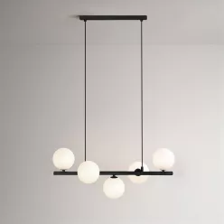 KAJA K-5851 FILO Fekete Színű Függeszték 5xG9 10W IP20