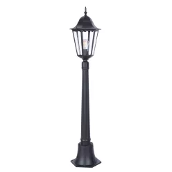   KAJA K-6006A CZARNY LOZANA Fekete Színű Kültéri Állólámpa 1xE27 15W IP44