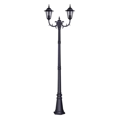 KAJA K-7064A2/2 CZARNY STANDARD Fekete Színű Kültéri Állólámpa 2xE27 15W IP44