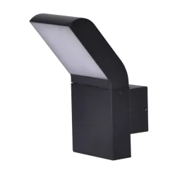   KAJA K-8146 VIDAR Fekete Színű Fali Lámpa 12W LED 550Lm 4000K IP54