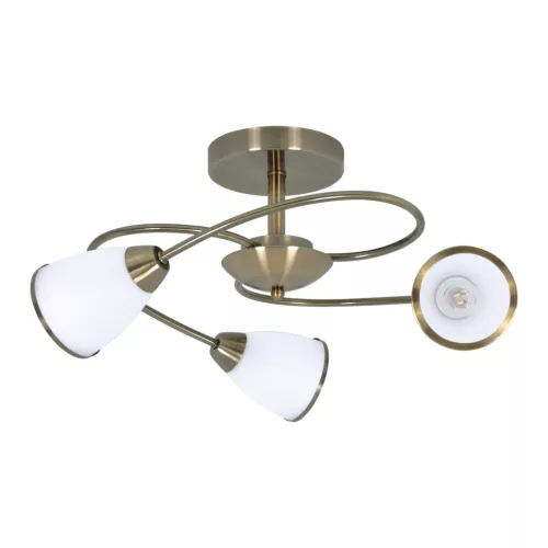 KAJA K-JSL-6059/3 AB PLATO Bronz Színű Mennyezeti Lámpa 3xE14 10W IP20
