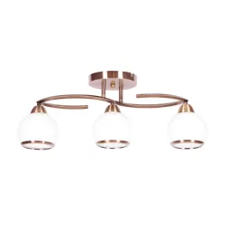   KAJA K-JSL-6084/3 AB LARA Bronz Színű Mennyezeti Lámpa 3xE27 15W IP20