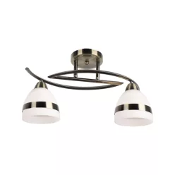   KAJA K-JSL-6572/2 AB COLAR Bronz Színű Mennyezeti Lámpa 2xE14 10W IP20