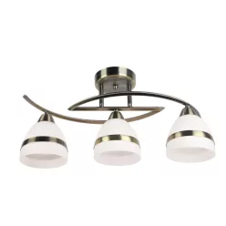   KAJA K-JSL-6572/3 AB COLAR Bronz Színű Mennyezeti Lámpa 3xE14 10W IP20